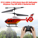 Z15 2.4GHz 3.5CH 6Axis Gyro RC Helicopter Airplane Toy Gift With 2 Batteries Red