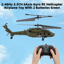 Z17 2.4GHz 3.5CH 6Axis Gyro RC Helicopter Airplane Toy With 2 Batteries Green