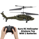 Z17 2.4GHz 3.5CH 6Axis Gyro RC Helicopter Airplane Toy With 2 Batteries Green