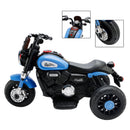 3 Wheel Kids Ride On Motorcycle 6V Powered Electric Dual Drive Toy Car Blue