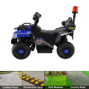 Dual Electric 6V Ride On Atv Police Car For Kid Toy Off-Road 4 Wheeler Car