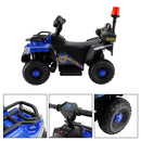 Dual Electric 6V Ride On Atv Police Car For Kid Toy Off-Road 4 Wheeler Car