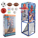 Multi Toss Game Set Play Football,Baseball, Basketball, Rugby And Fly Ball