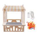 Plastic Outdoor Playhouse With Light Strip And Building Blocks for Kid