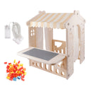 Plastic Outdoor Playhouse With Light Strip And Building Blocks for Kid