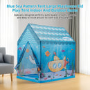 Blue Sea Pattern Tent Large Playhouse Kid Play Tent Indoor And Outdoor Game