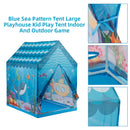 Blue Sea Pattern Tent Large Playhouse Kid Play Tent Indoor And Outdoor Game
