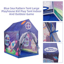 Purple Space Pattern Tent Large Playhouse Kid Play Tent Indoor And Outdoor Game
