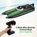 2.4Ghz Mini Remote Control Boat For Water Pool Lake Water Toy 2 Batteries Orange