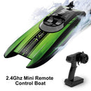 2.4Ghz Mini Remote Control Boat For Water Pool Lake Water Toy 2 Batteries Orange
