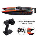 2.4Ghz Mini Remote Control Boat For Water Pool Lake Water Toy 2 Batteries Orange