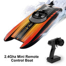 2.4Ghz Mini Remote Control Boat For Water Pool Lake Water Toy 2 Batteries Orange