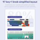 98-Key 2.4G Wireless Bluetooth Three-Mode Mechanical Keyboard DIY Customized RGB