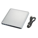 4K UHD Genuine Burner External USB 3.0 Super Slim DVD BD Recorder Drive Silver