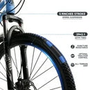 ARTUDATECH 29 Inch Mountain Bike for Adult, 21-Speed Dual Suspension High-Carbon Steel MTB Bicycle, Dual Disc Brake Bikes for Men Women