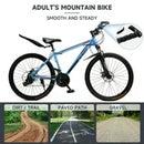 ARTUDATECH 29 Inch Mountain Bike for Adult, 21-Speed Dual Suspension High-Carbon Steel MTB Bicycle, Dual Disc Brake Bikes for Men Women