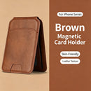 Magnetic Card Holder with Cowhide Texture MagSafe Compatible ipone series 12-18