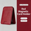 Magnetic Card Holder with Cowhide Texture MagSafe Compatible ipone series 12-18