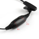 1x Earpiece PTT Headset Mic For Motorola Two Way Radio MTP850/MTH600/MTH650/800