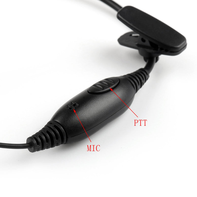 1x Earpiece PTT Headset Mic For Motorola Two Way Radio MTP850/MTH600/MTH650/800