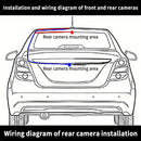 Dual Lens Car DVR Dash Cam HD 1080P 4" IPS Screen Front Rear Camera Night Vision