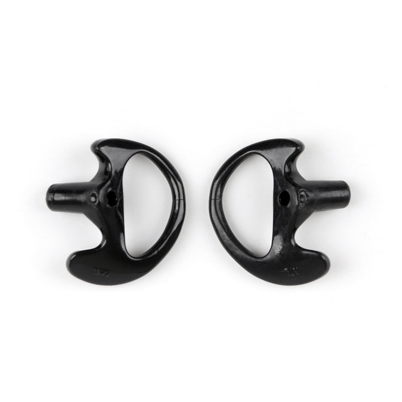 5Pair M Silicone Soft Earplug Earbud For Covert Acoustic Tube Earpiece Black