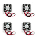 4Pcs DC Brushless Cooling Fan 5V 0.15A 4010s 40x40x10mm 2 Pin CUP Computer Fan