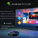 G96max x4 Smart Android 11.0 TV Box Quad Core 8K Dual Band WIFI Media Player