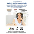 7" Telescopic Screen Stereo Radio BT FM Car MP5 Player Remote Control + Camera