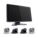 10.1" Monitor DVR Driving Video Recorder Touch Screen for RV Truck Bus + 4Pcs Rear View Backup Camera Fedex Express