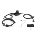 Throat Mic Headset Air Tube Dual PTT Fit for BaoFeng UV5R UV82 TK3107 TK3207