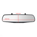 1080P Rearview Mirror Car DVR Dual Dash Cam Camera Front Rear HD Video Recorder