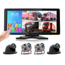 10.36 " Monitor DVR Driving Video Recorder Touch Screen for RV Truck Bus + 4Pcs Rear View Backup Camera Fedex Express