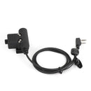 Throat Mic Headset Air Tube Dual PTT Fit for BaoFeng UV5R UV82 TK3107 TK3207
