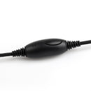 5Pcs 2Pin Ear-Hook Nylon Braided Rope Headset PTT Mic For Motorola GP88s Radio