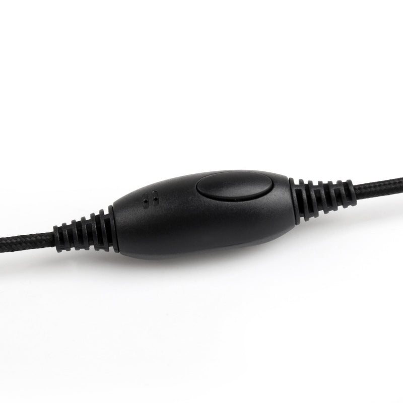 5Pcs 2Pin Ear-Hook Nylon Braided Rope Headset PTT Mic For Motorola GP88s Radio