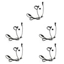 5x Ear-Hook Earpiece Headset Mic 2Pin For Kenwood Puxing Wouxun Baofeng Radio