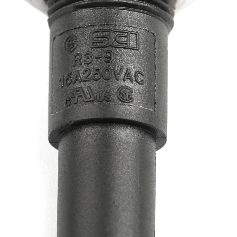 SCI R3-9A Panel Mount Chassis Fuse Holder For 6x30mm Glass Fuses 15A 250V