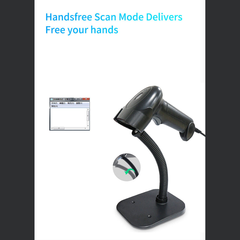 Automatic Bar Code Scan Camera Automatic USB Laser Scan Barcode Scanner 2 In 1 1D+2D Code Reader Gun