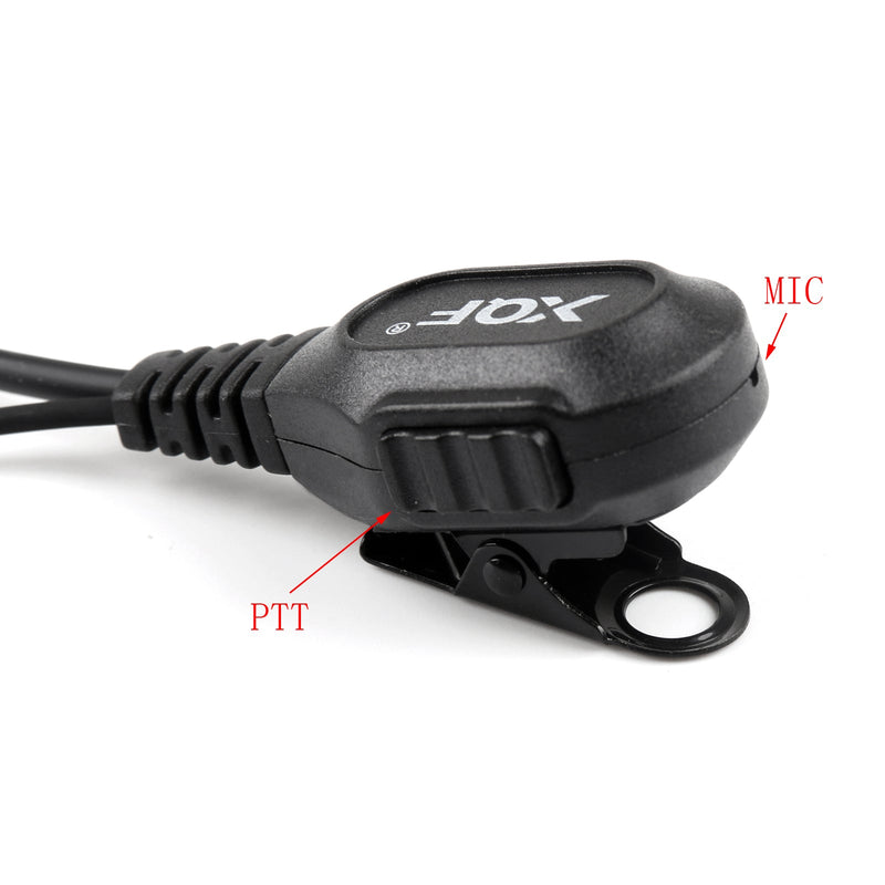 1x Earpiece Earphone PTT Mic For Yaesu Vertex Radio VX-160 VX-351/3R FT50R/60R