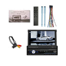 7" Telescopic Screen Stereo Radio BT FM Car MP5 Player Remote Control + Camera
