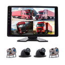 10.1" Monitor DVR Driving Video Recorder Touch Screen for RV Truck Bus + 4Pcs Rear View Backup Camera Fedex Express