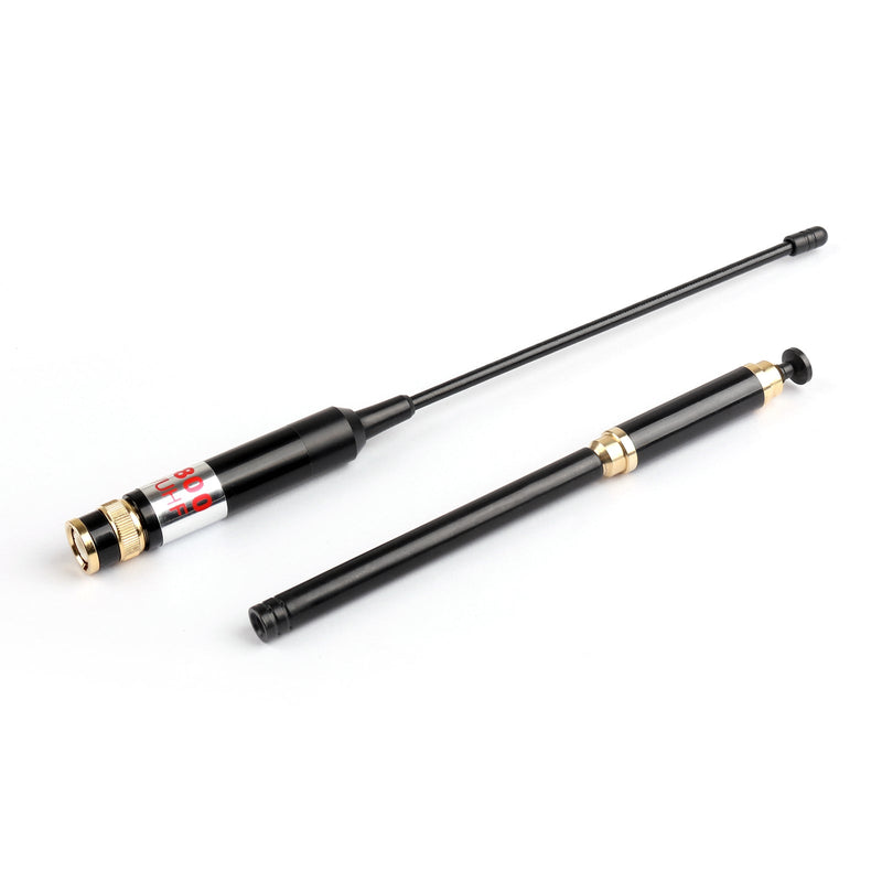 1Pcs AL-800 High Gain Dual Band Extendable Antenna BNC For Icom Yaesu Radio Generic