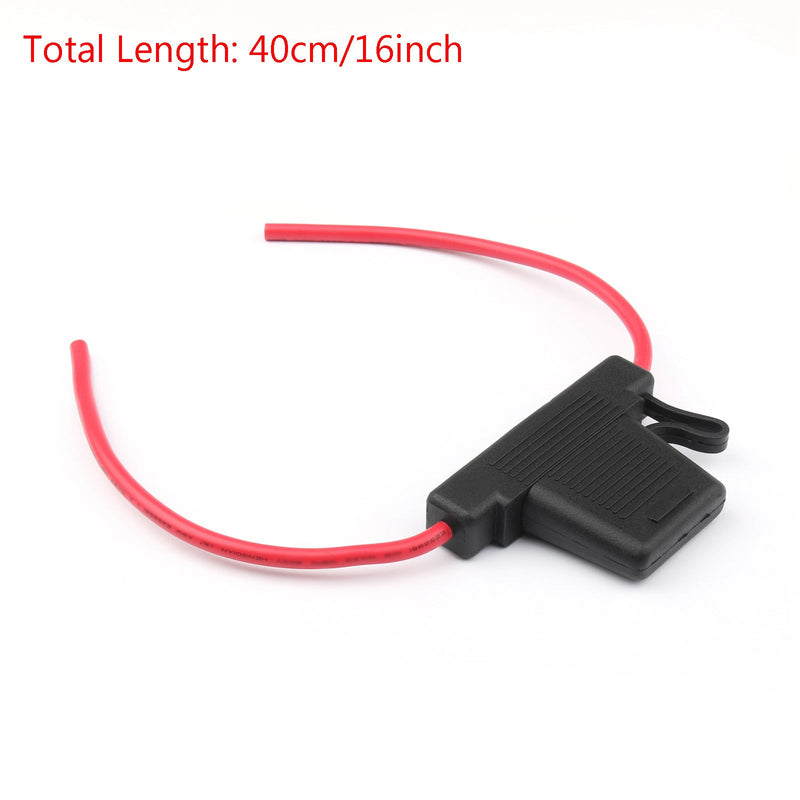 1Pcs Maxi Blade Fuse Holder APX Waterproof 8AWG In-Line Wire For Car