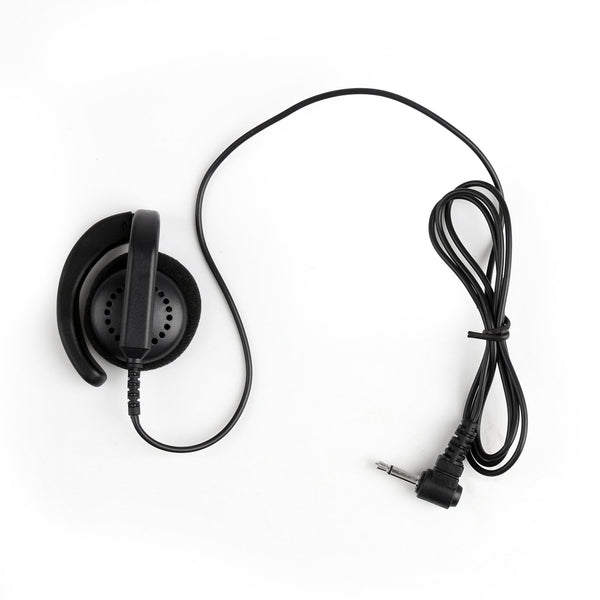 3.5mm Listen Only G Shape Headset Earhook For Radio MIC Speaker MP3 MP4