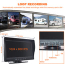 7 " Monitor DVR Driving Video Recorder with Car Charger for RV Truck Bus + Rear View Backup Camera