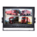 9" Monitor DVR Driving Video Recorder Key Press for RV Truck Bus + 4Pcs Rear View Backup Camera Fedex Express