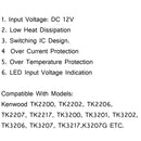 5x Car Charger Battery Eliminator For Kenwood Radio TK2202 TK3202/3207/2207/3201