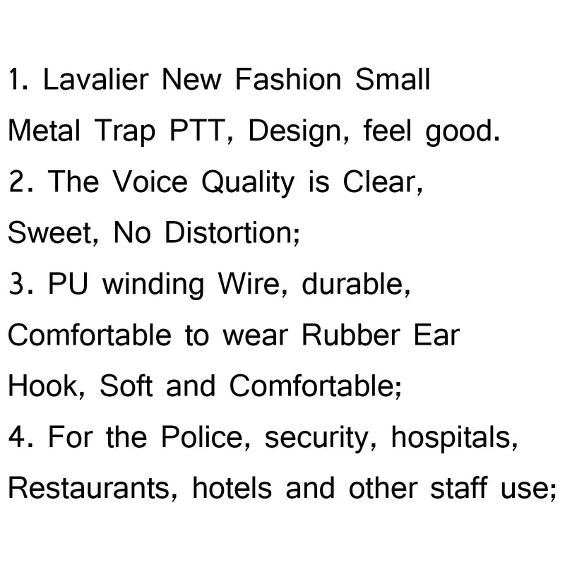 1x Earpiece Earphone PTT Mic For Yaesu Vertex Radio VX-160 VX-351/3R FT50R/60R