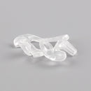 5Pair L Silicone Soft Earplug Earbud For Covert Acoustic Tube Earpiece White